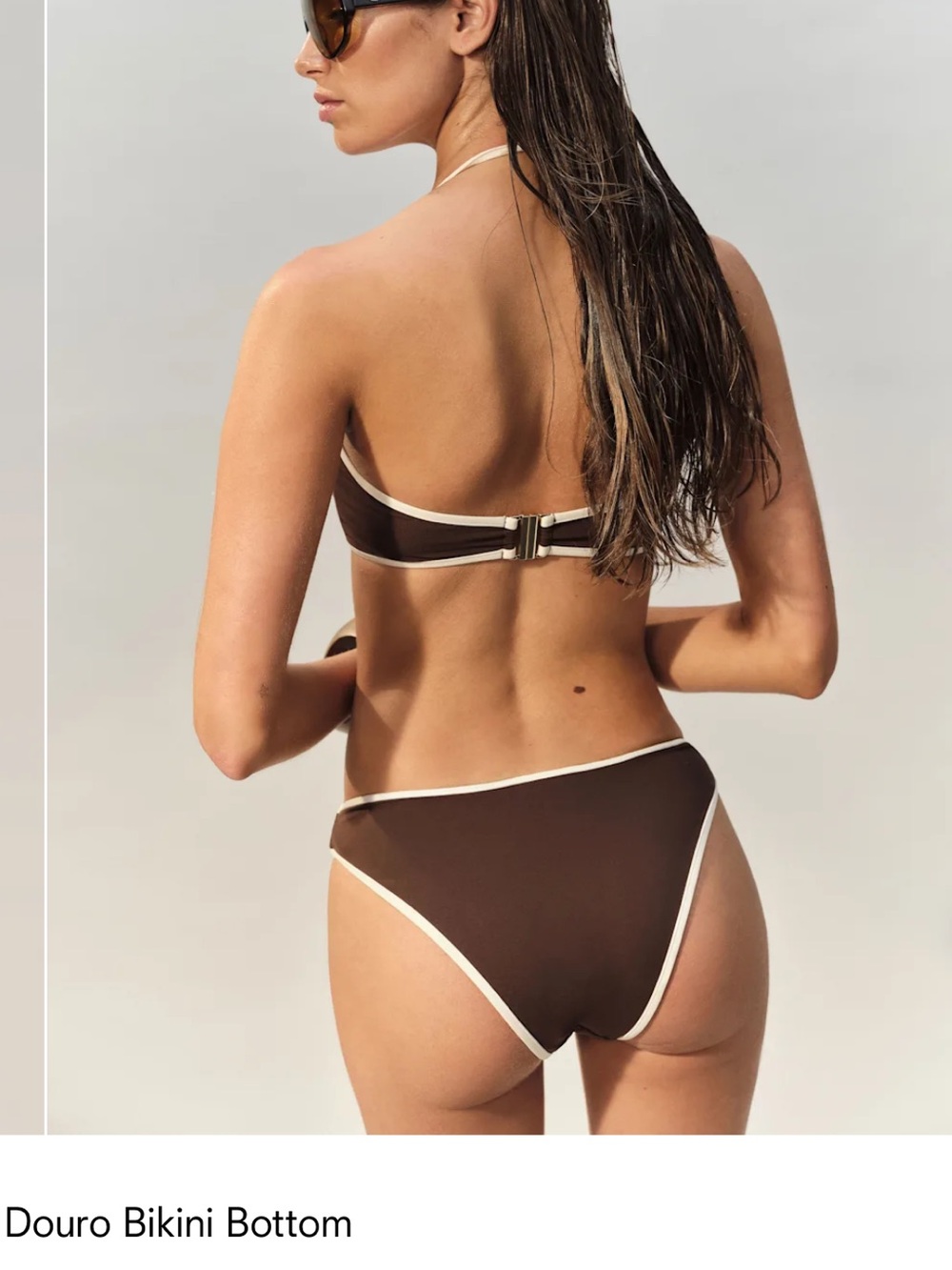 Reformation Douro Bikini Bottom Brown - Size S